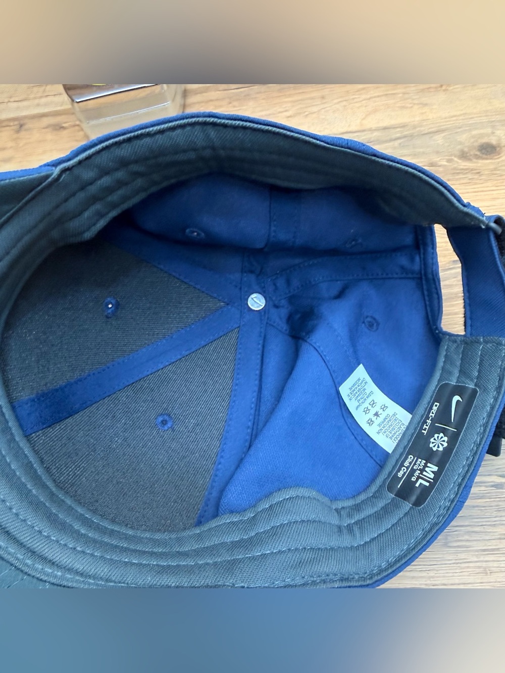 Nike Royal Blue Cap with Light Blue Swoosh - Picture 4 of 5
